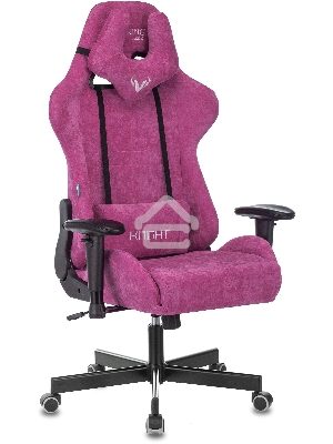 Кресло игровое Бюрократ VIKING KNIGHT LT15 FABRIC малиновый крестовина металл/пластик