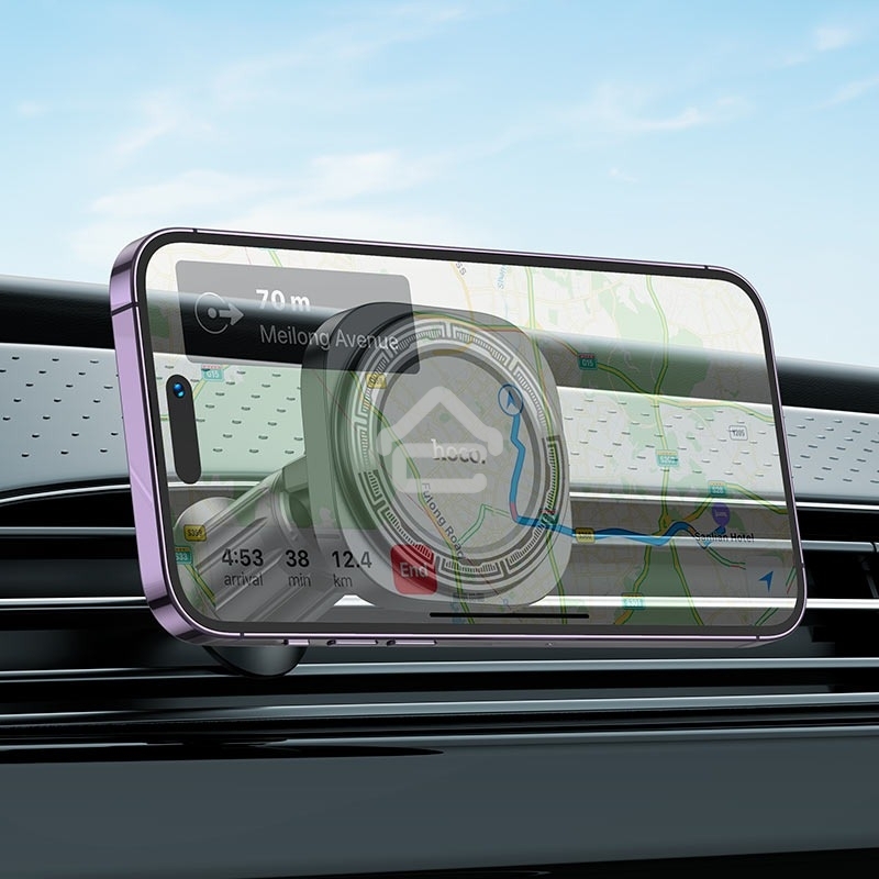 Автомобильный держатель HOCO H28 Rainbow магнитный на воздуховод черный