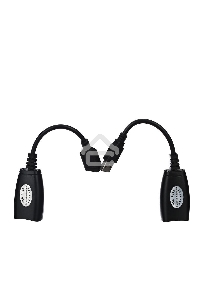 Кабель AM/AF удлинитель USB по витой паре(AM/RJ45-RJ45/AF) до 45m VCOM CU824