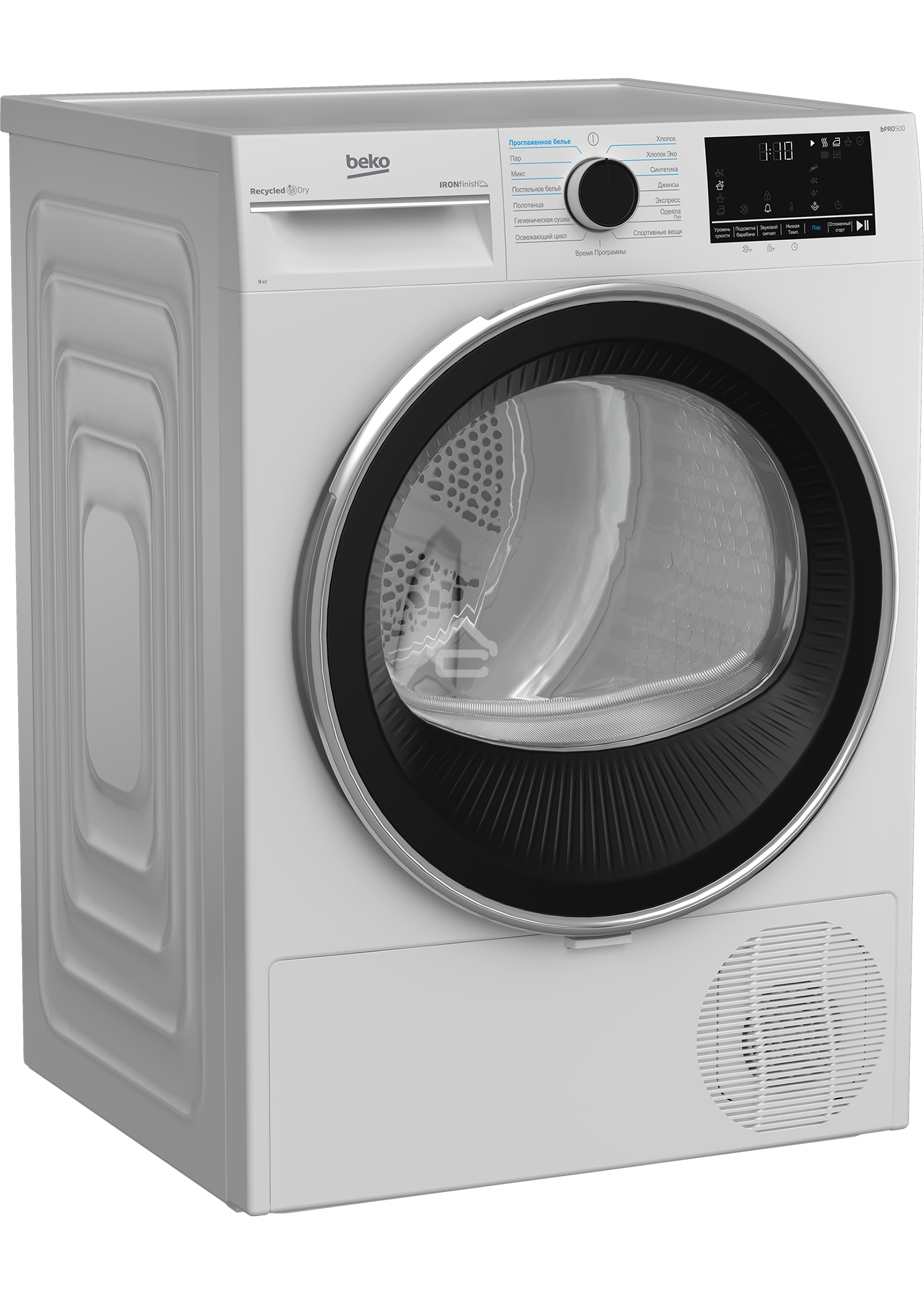 Сушильная машина Beko B5T69233 белый, 9 кг, сушка - тепловой насос, программ - 15, 59.8 x 84.6 x 60.5 см