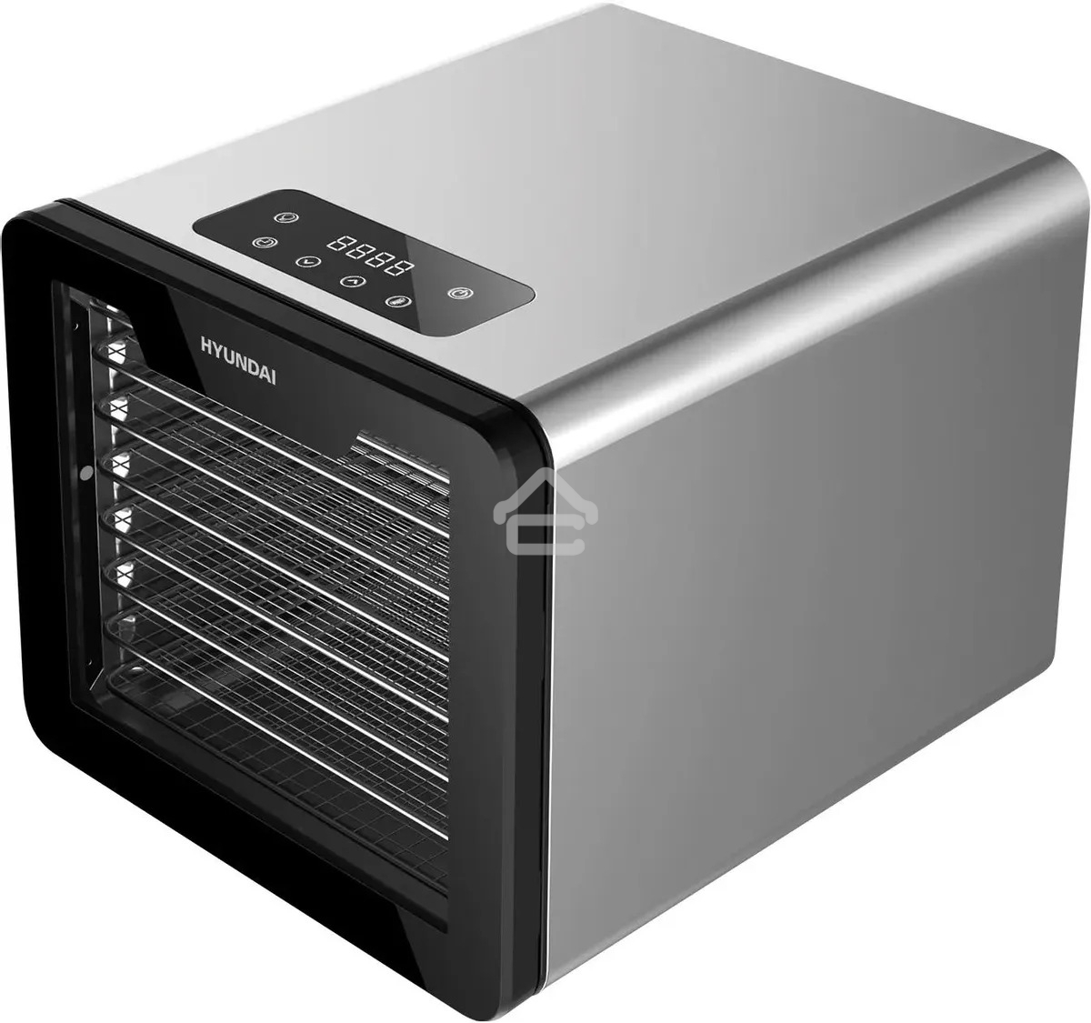 Сушка для фруктов и овощей Hyundai HYFD-8802 14под. 600Вт серебристый