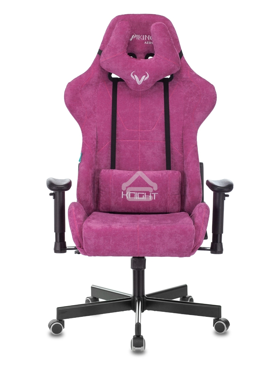 Кресло игровое Бюрократ VIKING KNIGHT LT15 FABRIC малиновый крестовина металл/пластик