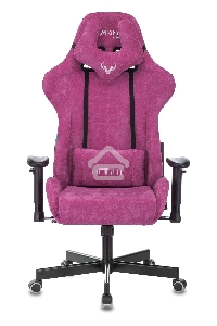 Кресло игровое Бюрократ VIKING KNIGHT LT15 FABRIC малиновый крестовина металл/пластик