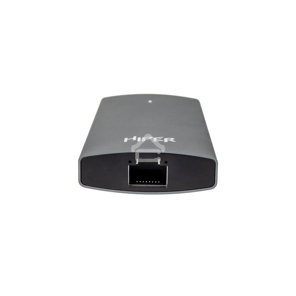 USB-концентратор HIPER Docking station USB-C HUB 6in1 (1*USB-C 100W PD, 1*HDMI 4K@60Hz, 2*USB-A 3.0 (5Gbps data), 1*USB-C 3.0 (5Gbps data), 1*RJ45 Gb)