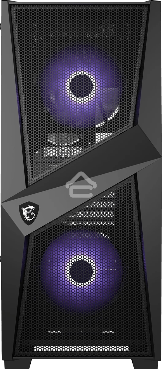 Компьютерный корпус MSI MAG FORGE 100M / mid-tower, ATX, tempered glass side panel / 2x RGB 120mm & 1x 120mm fans inc. / MAG FORGE 100M