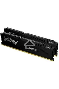 Оперативная память Kingston Fury Beast, DDR5, 16GB (2x8GB), 5600MHz, CL36, с радиаторами, черный
