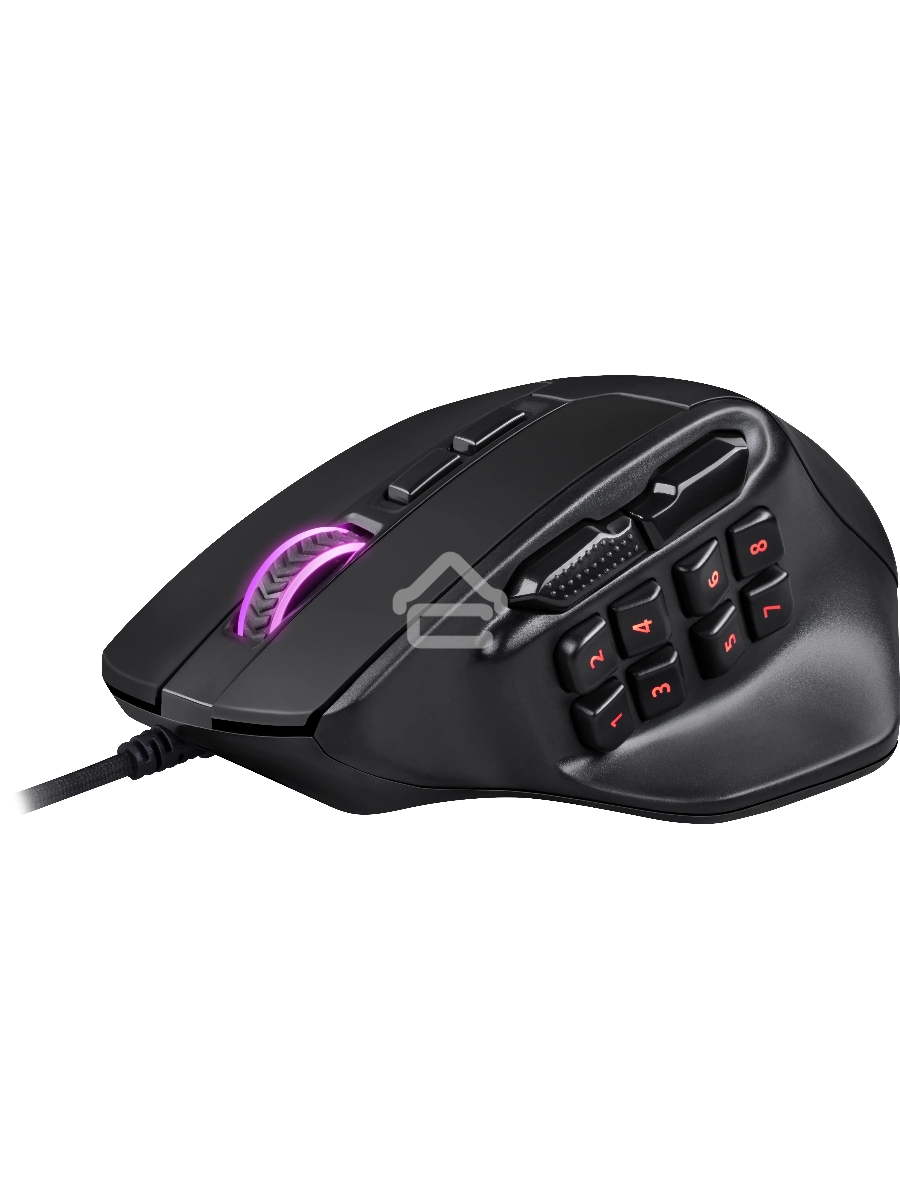 Мышь проводная REDRAGON Aatrox черный, 12400 dpi, USB, кнопки - 15