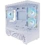 Корпус 1STPLAYER MIKU Mi5 ARGB White / mATX / 3x120mm ARGB fans / Mi5-WH-2FC7R-W-1FC7-W