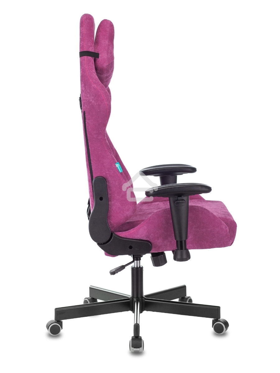 Кресло игровое Бюрократ VIKING KNIGHT LT15 FABRIC малиновый крестовина металл/пластик