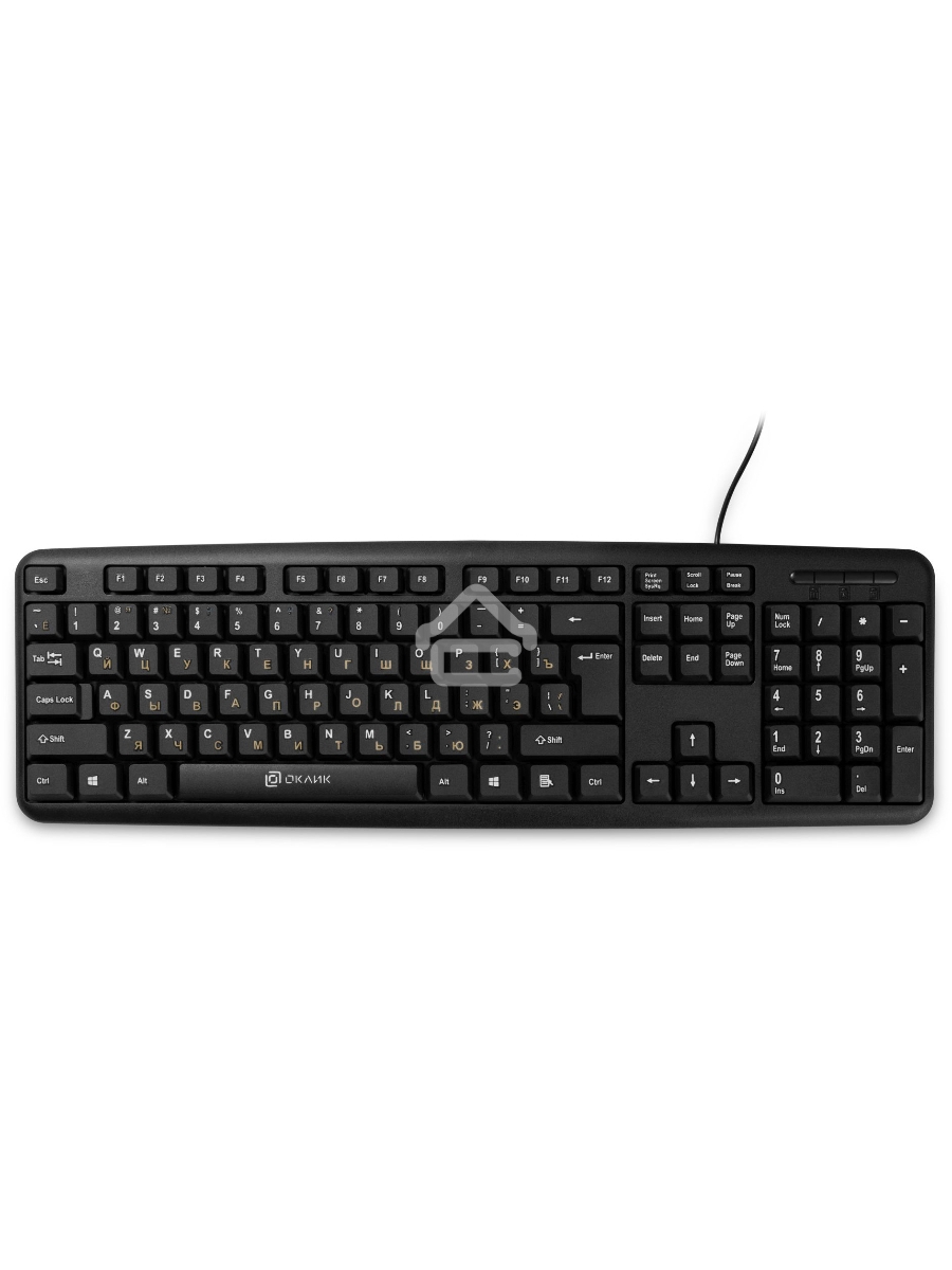 Клавиатура Oklick 130M проводная, USB, черный