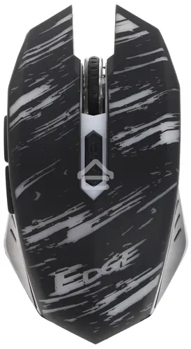 Мышь беспроводная Qumo Edge M17 черный, 2400 dpi, радиоканал, USB, кнопки - 6