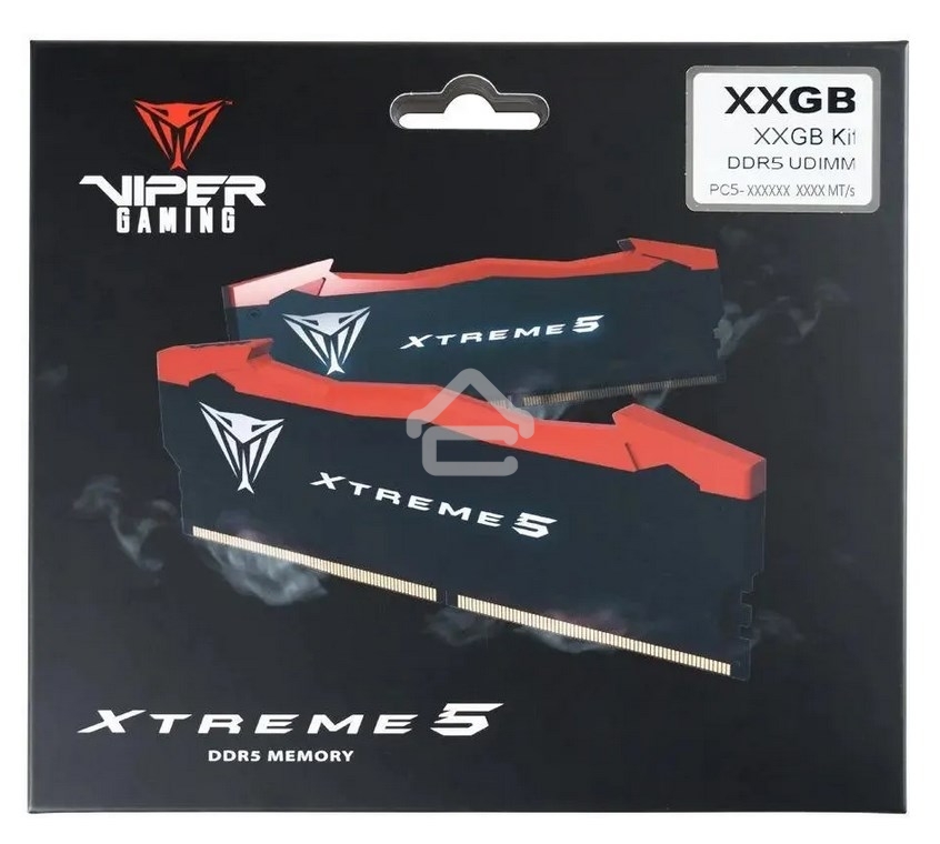 Оперативная память Patriot Viper Xtreme 5, DDR5, 32GB (2x16GB), 7600MHz, CL36, DIMM, с радиаторами, черный