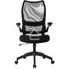 Кресло руководителя Бюрократ Sigma 1 черный сетка/ткань крестов. пластик