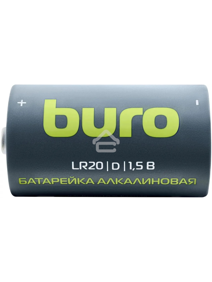 Батарея Buro Alkaline LR20 D 18000mAh (2шт) блистер, 1.5 В