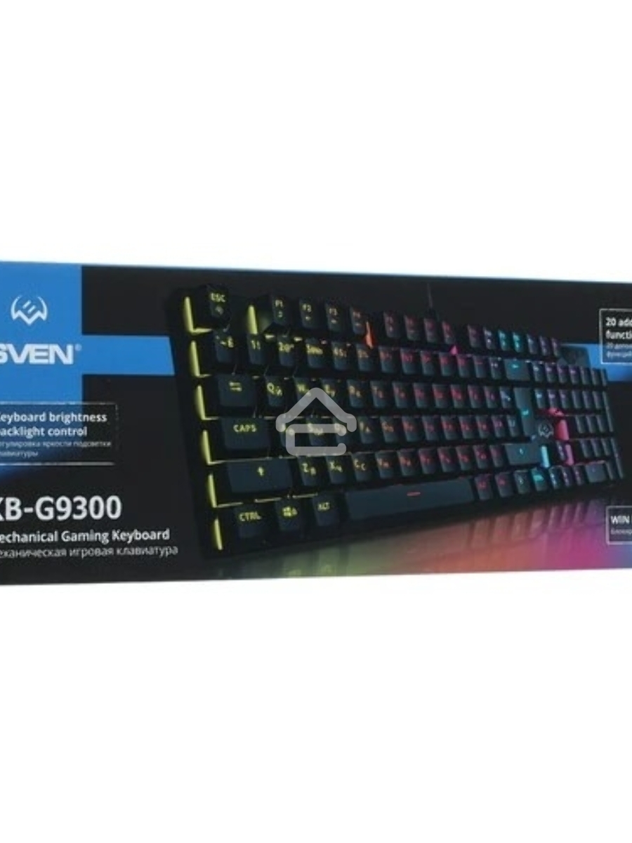 Игровая клавиатура Sven KB-G9300 чёрная (Outemu Blue switches,104кл., подсветка)