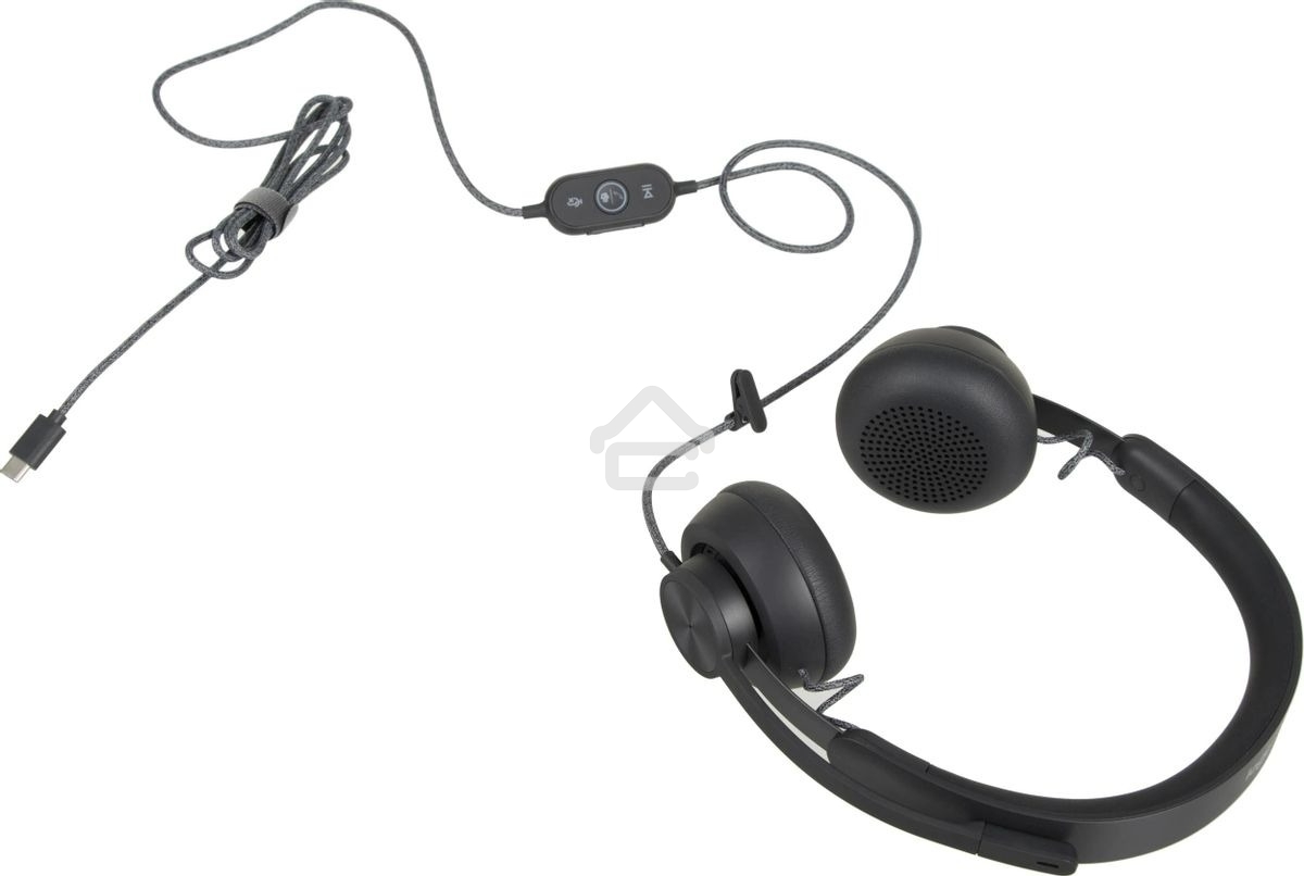 Гарнитура проводная Logitech Headset Zone Wired Teams Graphite