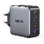 Сетевое зарядное устройство UGREEN CD226-90575, USB-A+3xUSB-C, GaN, 100W, Space Gray (90575)