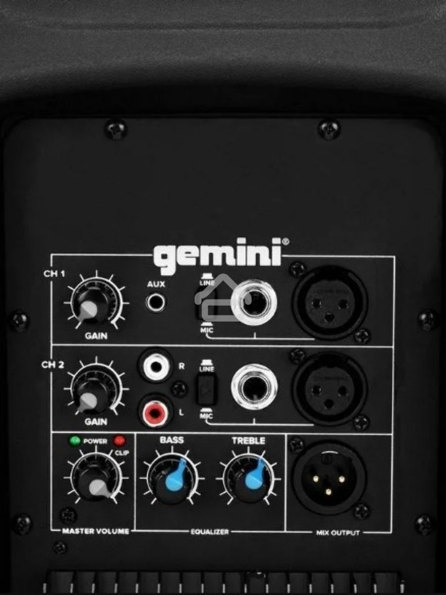 Акустическая система Gemini AS-2115P 2-х полосная, активная, 40 Вт, 40-20000 Гц, 15