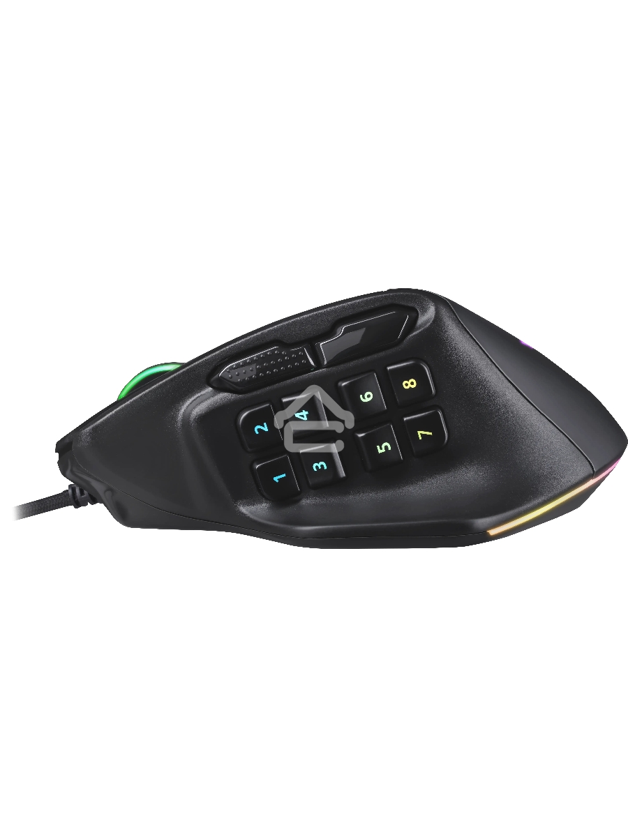 Мышь проводная REDRAGON Aatrox черный, 12400 dpi, USB, кнопки - 15