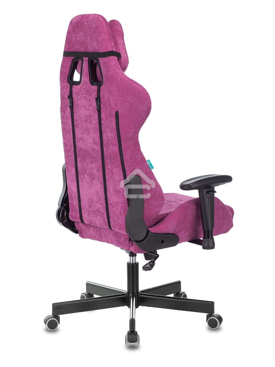 Кресло игровое Бюрократ VIKING KNIGHT LT15 FABRIC малиновый крестовина металл/пластик