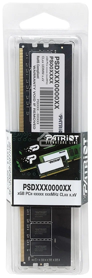 Оперативная память Patriot Signature, DDR4, 8GB (1x8 GB), 3200 MHz, CL22, DIMM