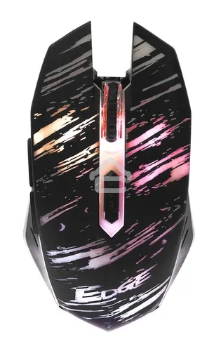 Мышь беспроводная Qumo Edge M17 черный, 2400 dpi, радиоканал, USB, кнопки - 6