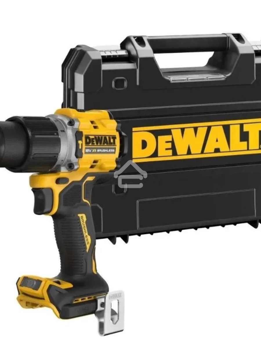 Дрель-шуруповерт DeWalt DCD805NT, Аккумуляторная, 18В, Без АКБ и ЗУ, Кейс