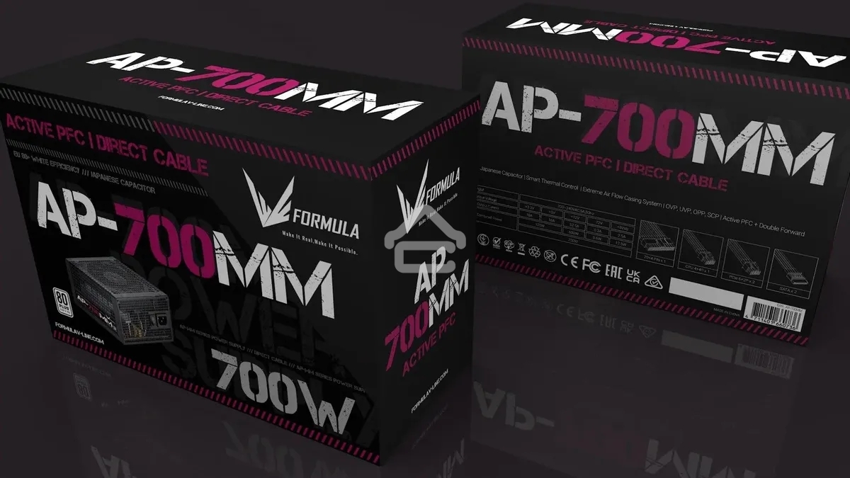 Блок питания Aerocool/Formula ATX 700W AP-700ММ 80 PLUS WHITE (20+4pin) APFC 120мм fan 6xSATA RTL