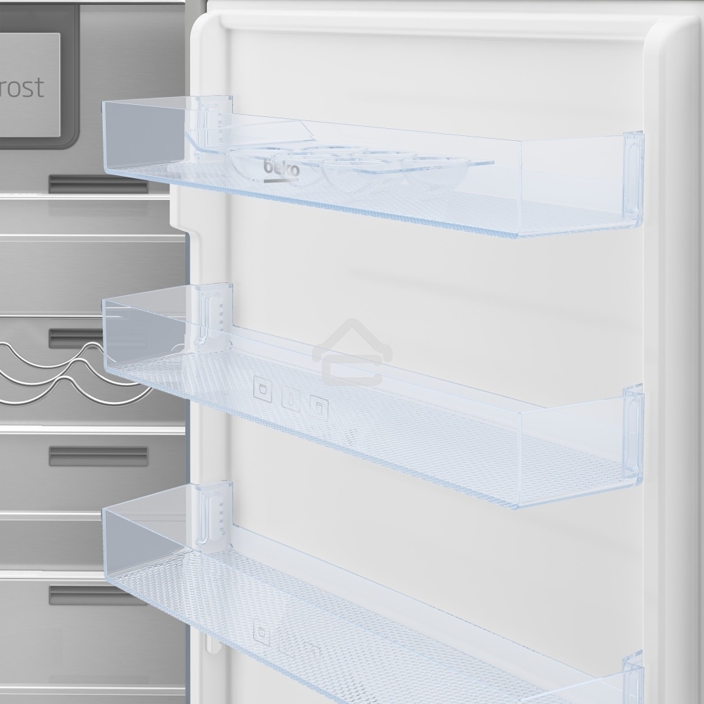 Встраиваемый холодильник Beko BCNA275E3S (7523020054) белый двухкамерный 185/69 л морозилка снизу, No Frost