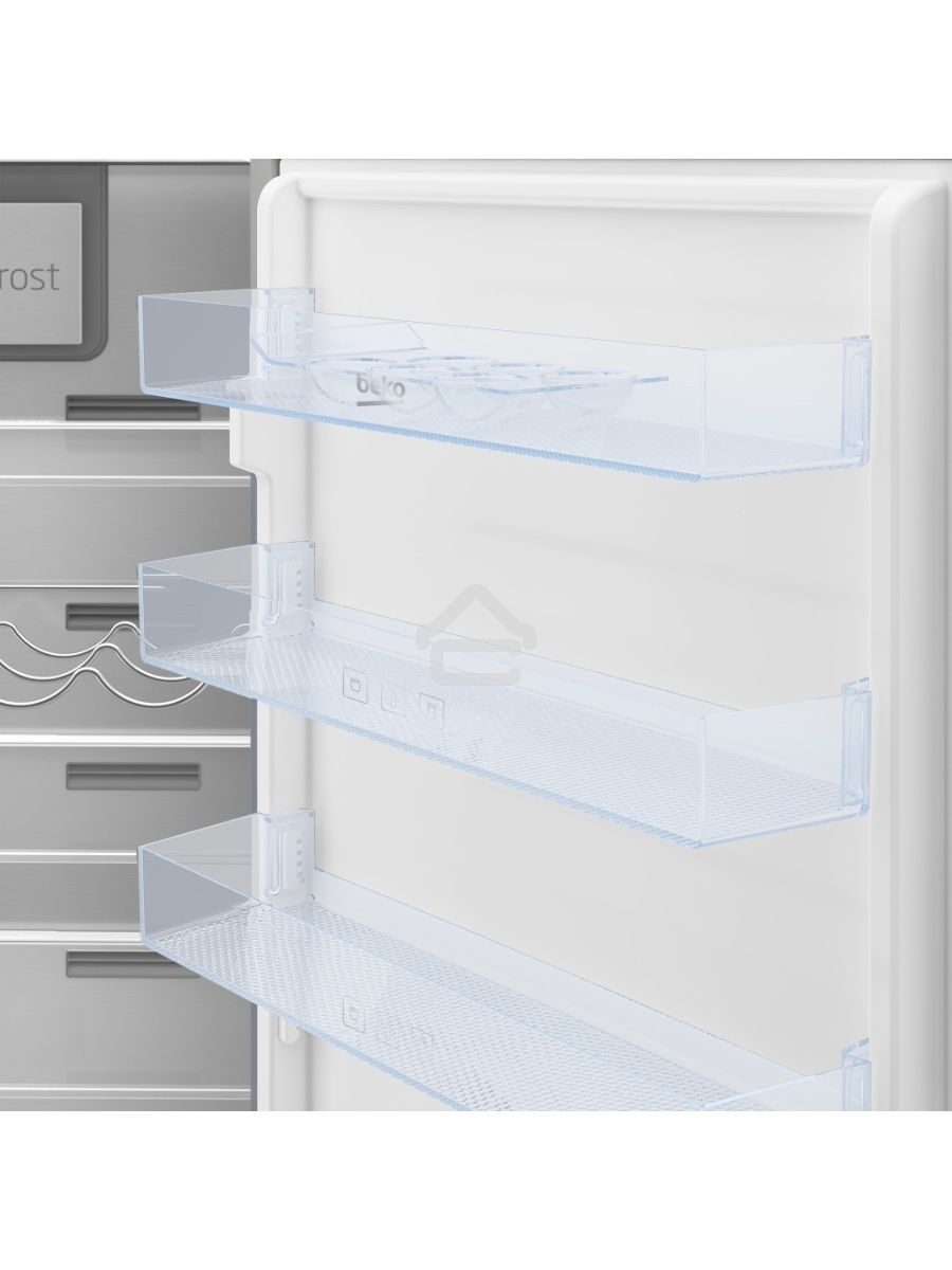 Встраиваемый холодильник Beko BCNA275E3S (7523020054) белый двухкамерный 185/69 л морозилка снизу, No Frost