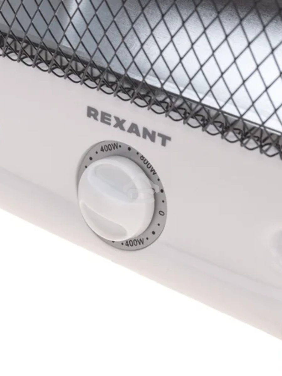 Инфракрасный обогреватель Rexant 60-0057, белый, кварцевый, 800 Вт, 14 м2, термостат, настольный, со складным основанием
