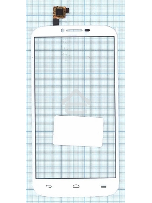 Сенсорное стекло (тачскрин) для Alcatel One Touch Pop C9 7047D, белое