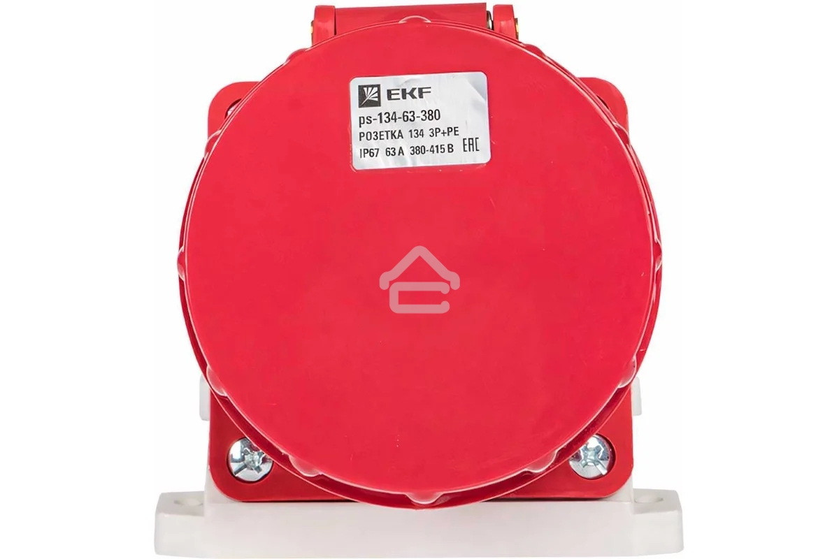 Розетка стационарная наружная EKF 134 ps-134-63-380 63А 380 В 3P+РЕ IP67