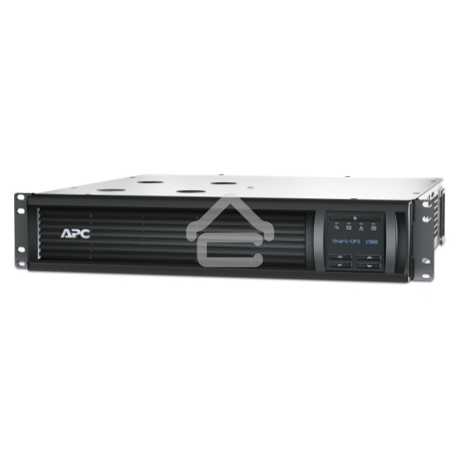 Источник бесперебойного питания APC Smart-UPS 1500VA/1000W, RM 2U, Line-Interactive, LCD, Out: 220-240V 4xC13 (2-Switched), SmartSlot, USB, SmartConnect, черный, 1 year warranty (REP: SMT1500RMI2U)