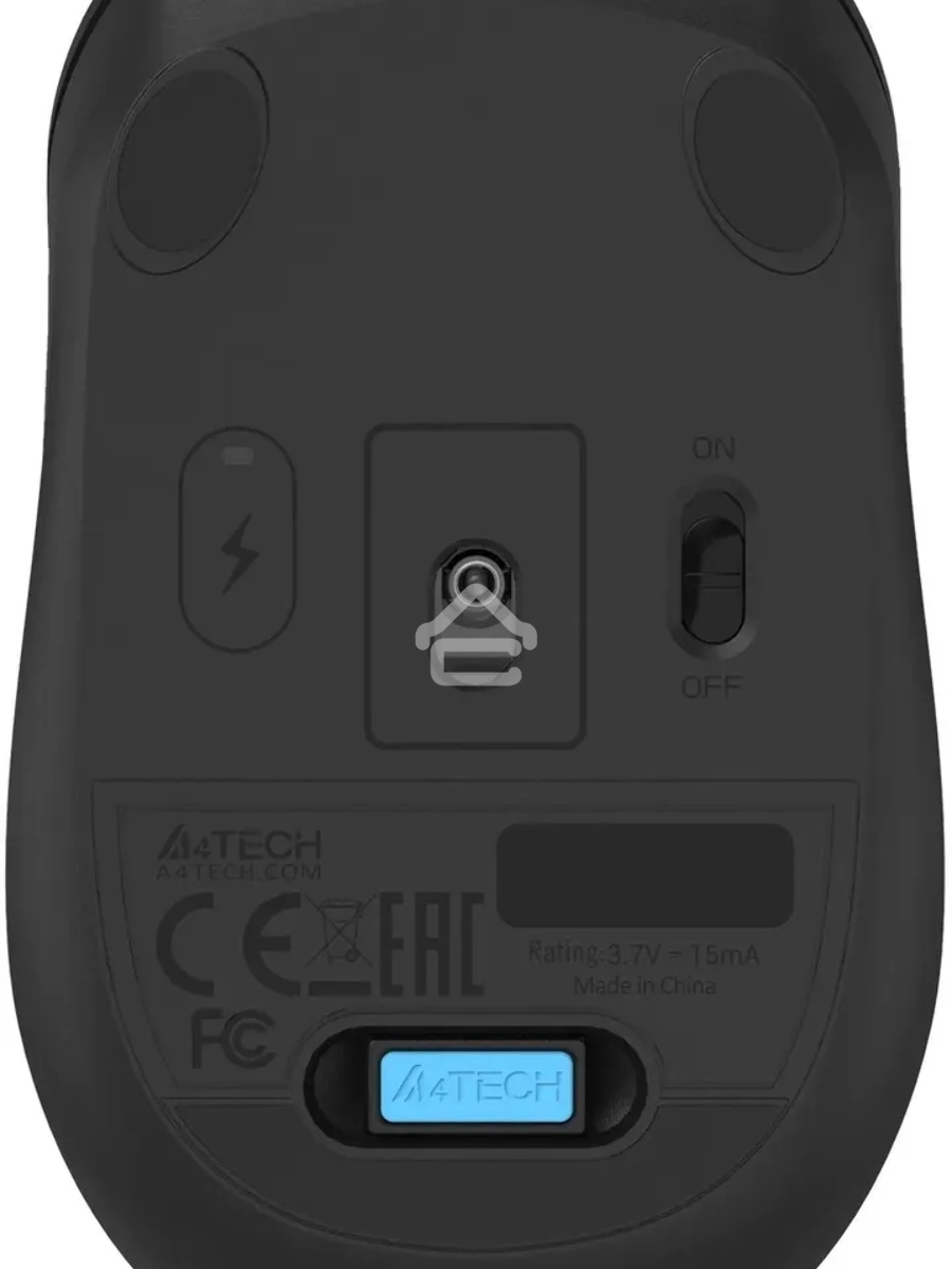 Мышь беспроводная A4Tech Fstyler FG15C Air2 черный, 1200 dpi, радиоканал, USB, кнопки - 3