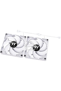 Комплект вентиляторов для корпуса Thermaltake CT120 (2 шт.) белый, 120 мм, 2000 об/мин, 25.8 дБ, 4 pin