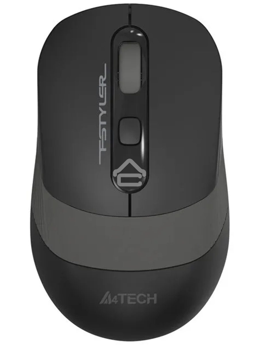 Мышь беспроводная A4Tech Fstyler FG10 черный/серый, 2000 dpi, радиоканал, USB, кнопки - 4
