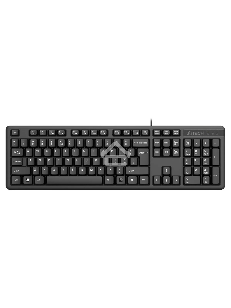 Клавиатура A4Tech KR-3 проводная, USB, черный