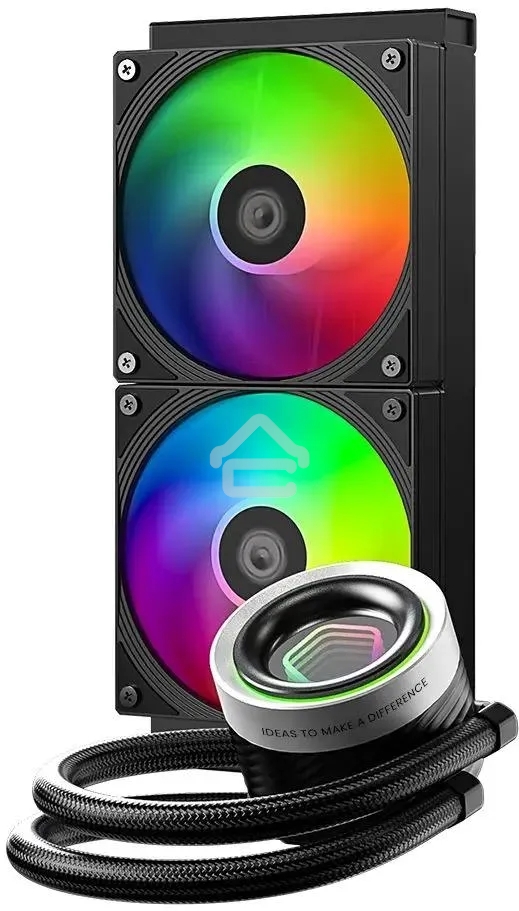 Система жидкостного охлаждения ID-Cooling FX240 INFINITY ARGb черный 120мм алюминий+медь 2000rpm 27.2db 4-pin 300W