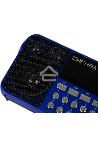 Радиоприемник Сигнал РП-224, бат. 3*АА (не в компл.), 220V, акб 400мА/ч, USB, SD, дисплей, фонарик