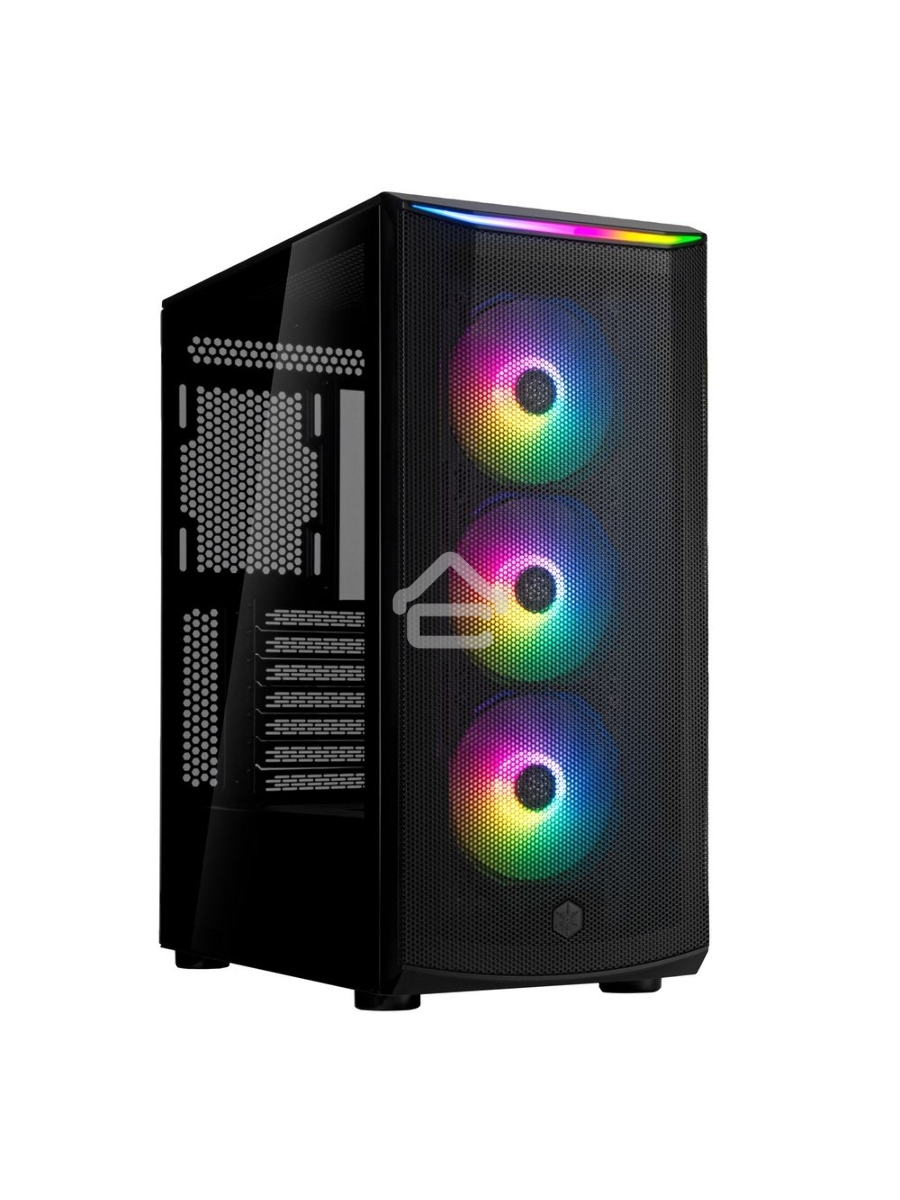 Компьютерный корпус Silverstone G41FA512ZBG0020 High airflow ATX mid-tower chassis with dual radiator support and ARGB lighting High airflow ATX mid-tower chassis with dual radiator support and ARGB lighting