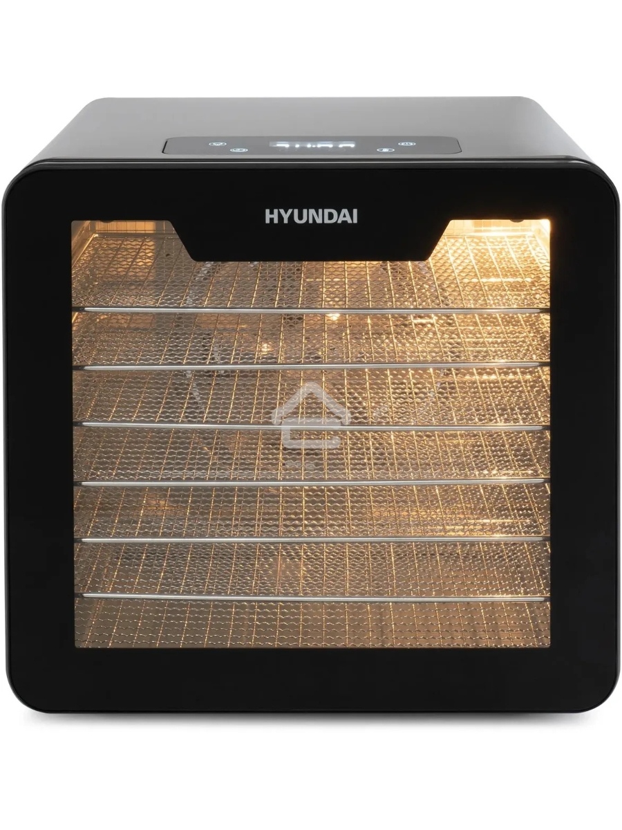 Сушка для фруктов и овощей Hyundai HYFD-8802 14под. 600Вт серебристый