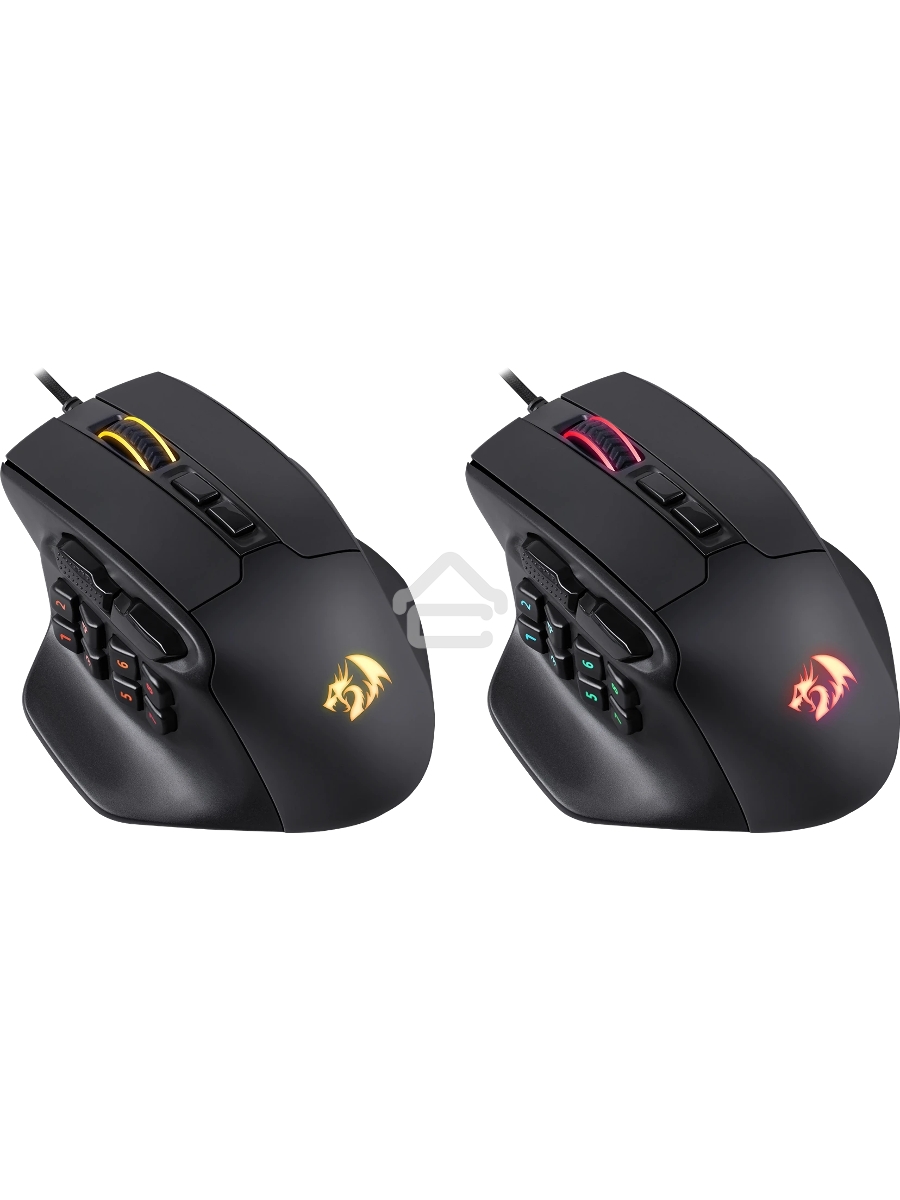 Мышь проводная REDRAGON Aatrox черный, 12400 dpi, USB, кнопки - 15