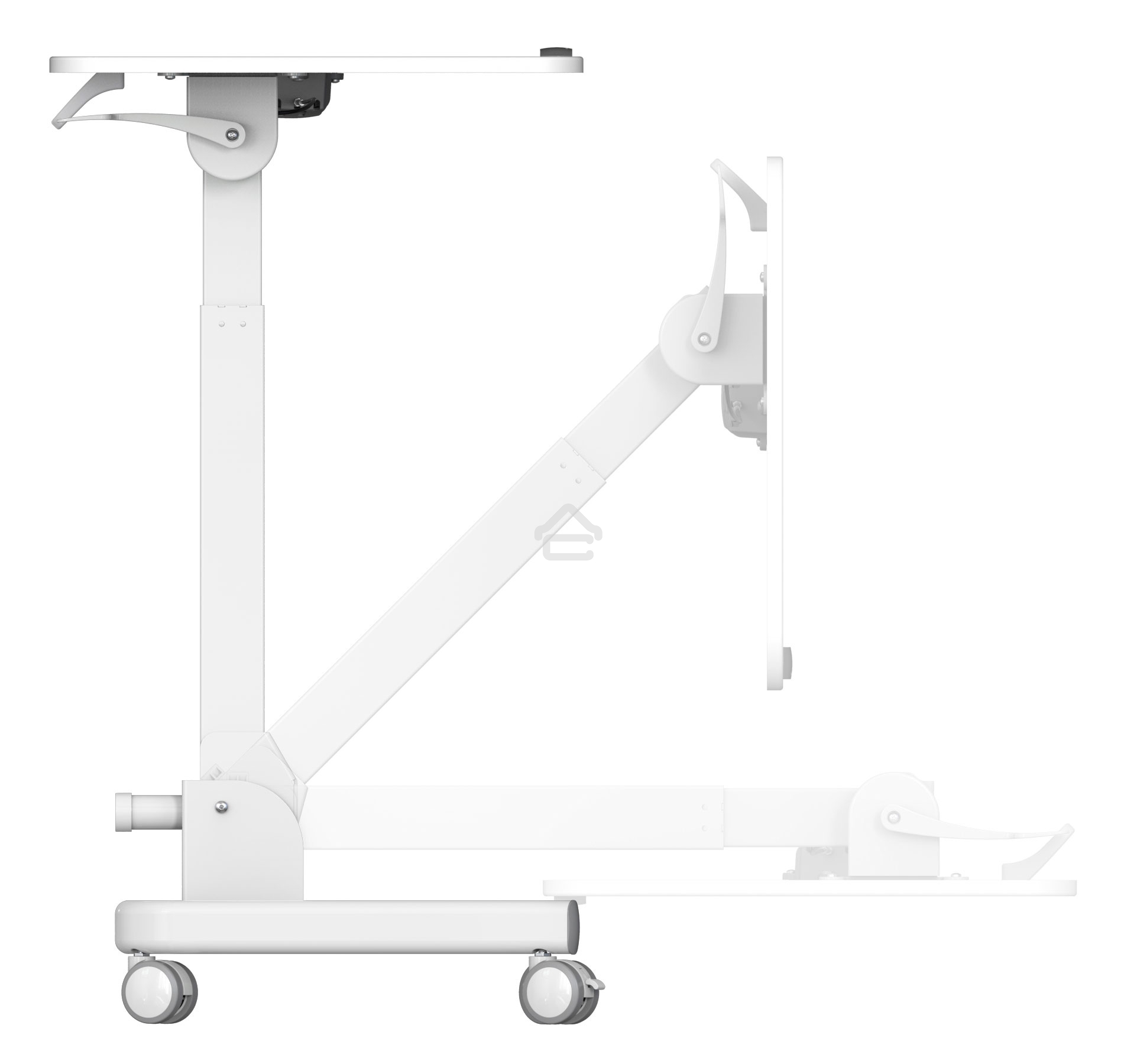 Стол для ноутбука Cactus VM-FDS109 столешница МДФ белый 73x50x108см (CS-FDS109WWT)