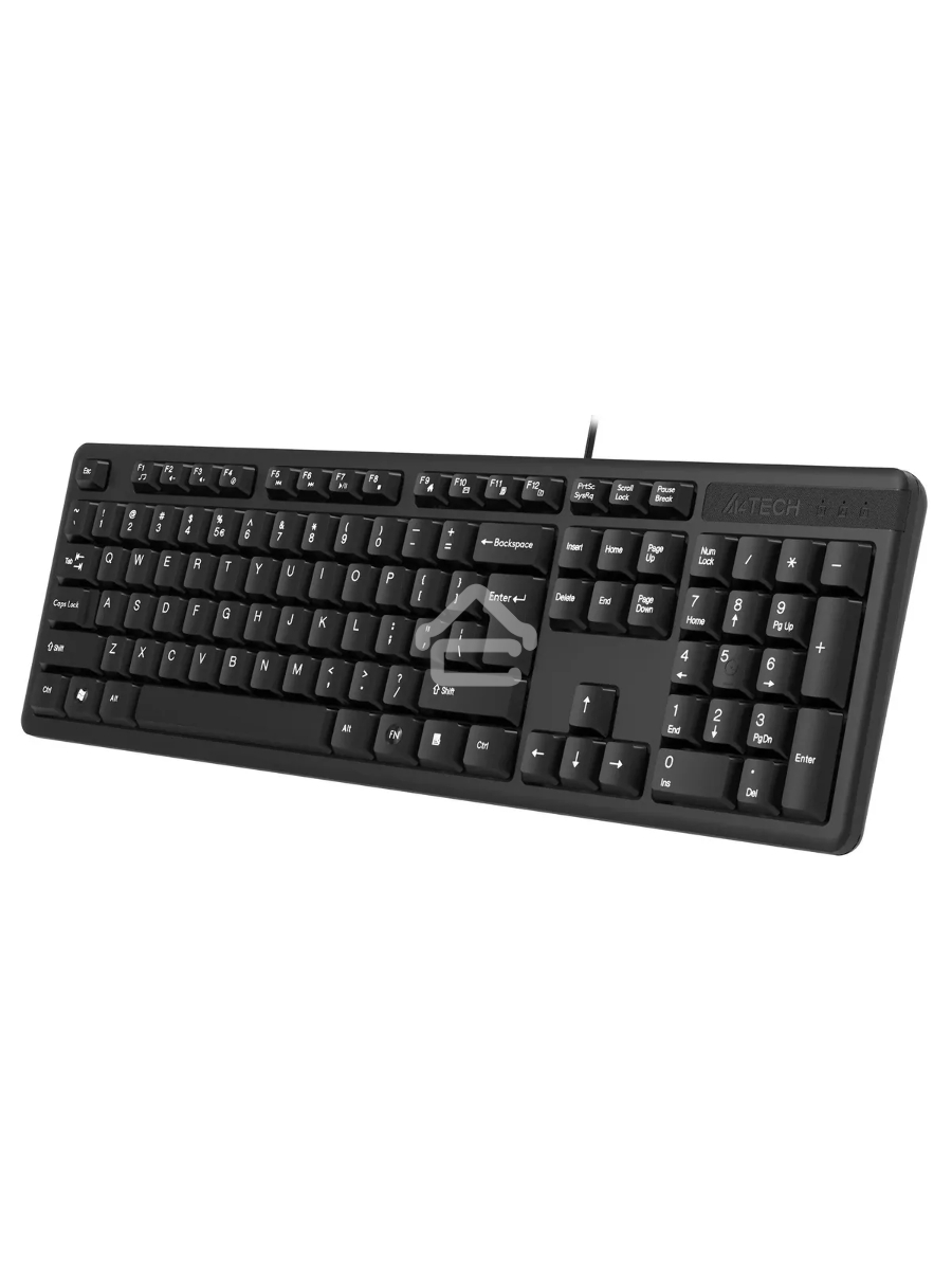 Клавиатура A4Tech KR-3 проводная, USB, черный