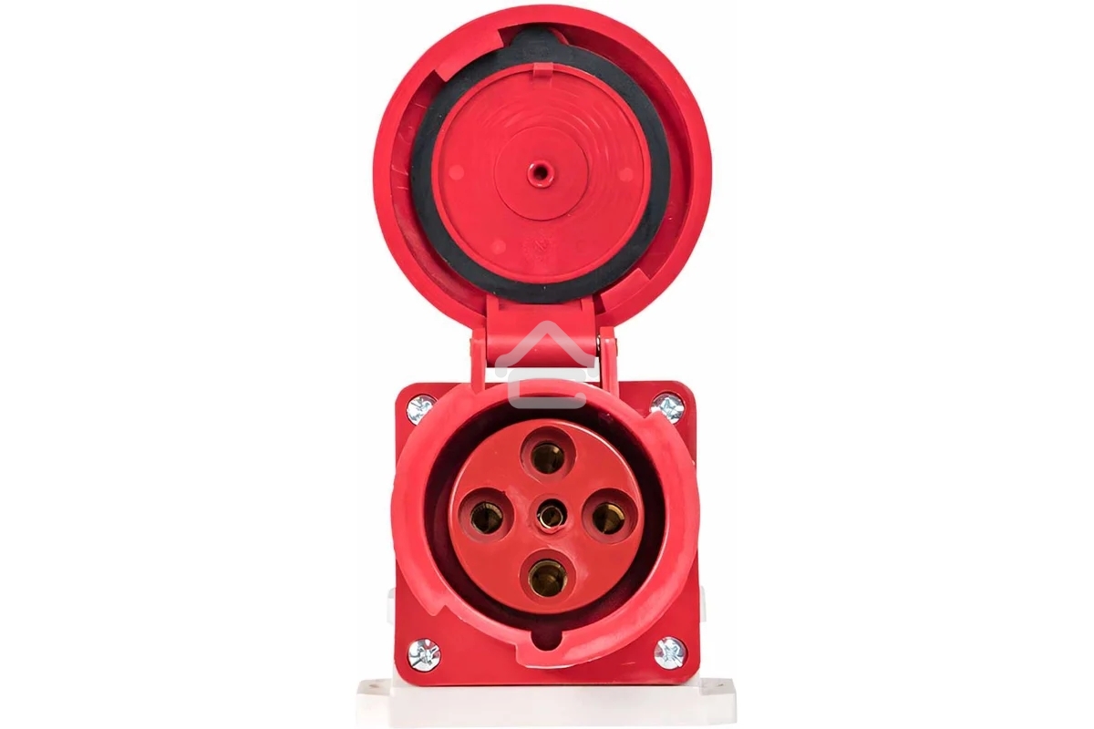 Розетка стационарная наружная EKF 134 ps-134-63-380 63А 380 В 3P+РЕ IP67