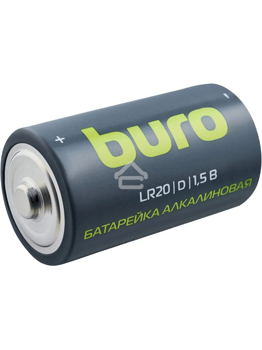 Батарея Buro Alkaline LR20 D 18000mAh (2шт) блистер, 1.5 В