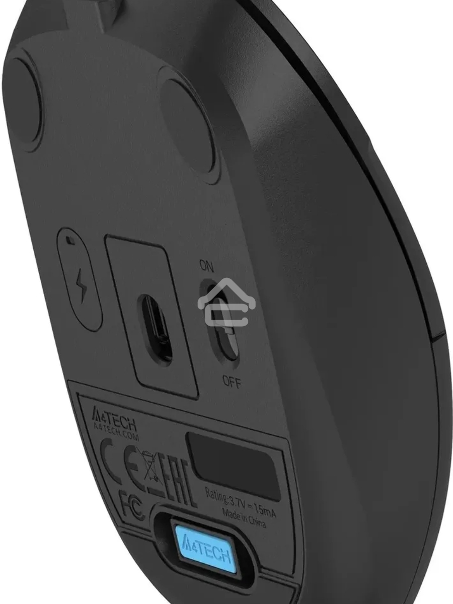 Мышь беспроводная A4Tech Fstyler FG15C Air2 черный, 1200 dpi, радиоканал, USB, кнопки - 3