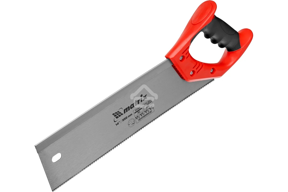 Пила Matrix по дереву обушковая для стусла, 350 мм, двухкомпонентная рукоятка