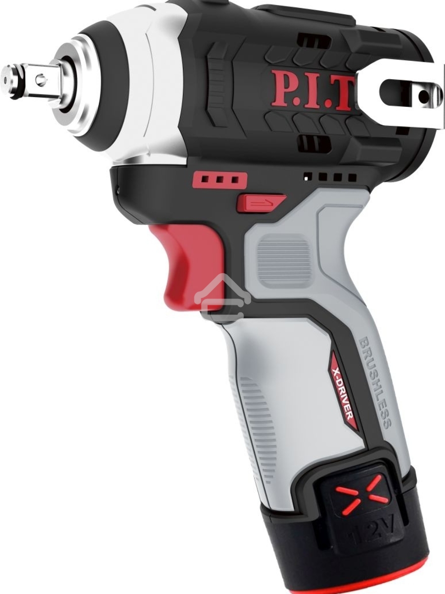 Гайковерт P.I.T. PIW12K-120A/2 аккум. патрон:квад.3/8